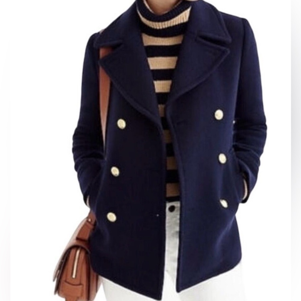 JCrew majesty wool peacoat
